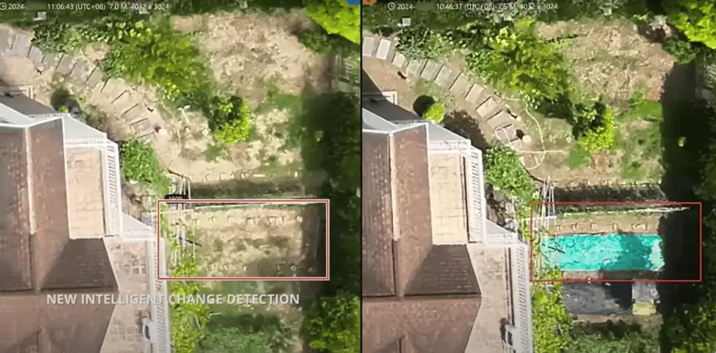 Änderungsdetektion DJI Dock 3 